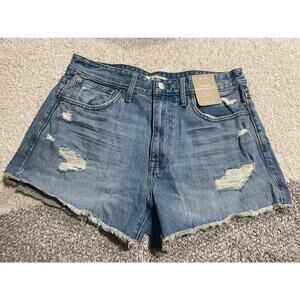 NWT Madewell Women's Size 28 Relaxed Denim Shorts Renfield Wash